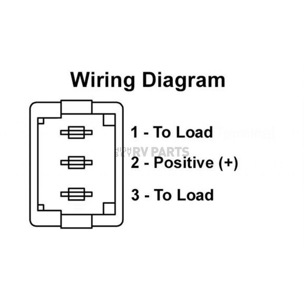 Light Switch Airstream White OnOff Rocker 500018
